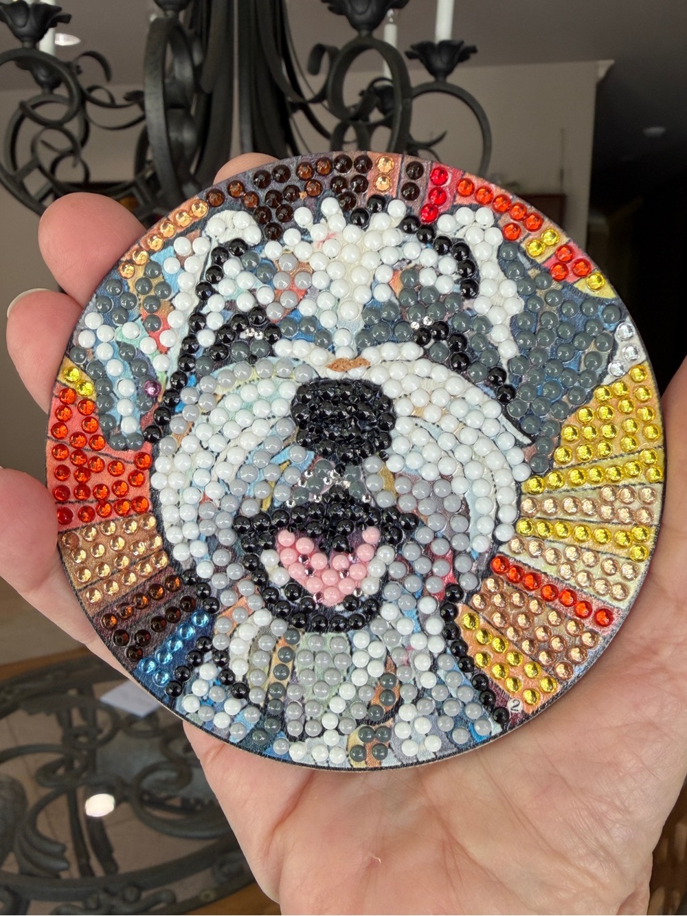 Custom Mosaic Dog Coasters (Set of 7) - Picture 7 of 9